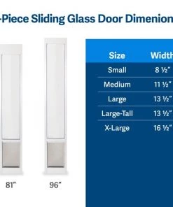 PetSafe Sliding 81-in Glass Pet Door -PetSafe Store 106592 PT5. SY630 V1657655127