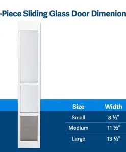 PetSafe Sliding Glass Pet Door, 2-Piece 12 PetSafe Sliding Glass Pet Door, 2-Piece -PetSafe Store 106601 PT5. SY630 V1657655127