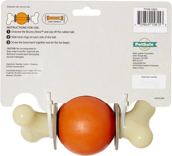 Busy Buddy Bouncy Bone Treat Dispenser Tough Dog Chew Toy 7 Busy Buddy Bouncy Bone Treat Dispenser Tough Dog Chew Toy - Image 7