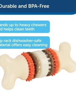 Busy Buddy Bristle Bone Treat Dispenser Tough Dog Chew Toy -PetSafe Store 121024 PT5. SY630 V1599813071
