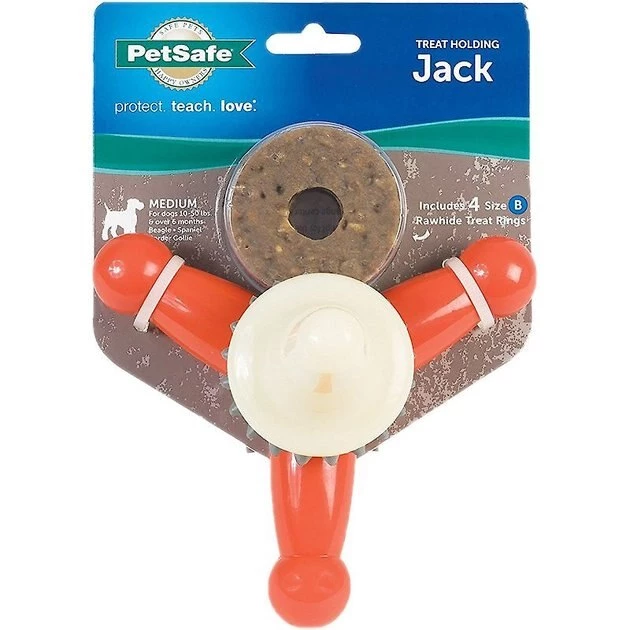 Busy Buddy Jack Treat Dispenser Tough Dog Chew Toy 2 Busy Buddy Jack Treat Dispenser Tough Dog Chew Toy - Image 2