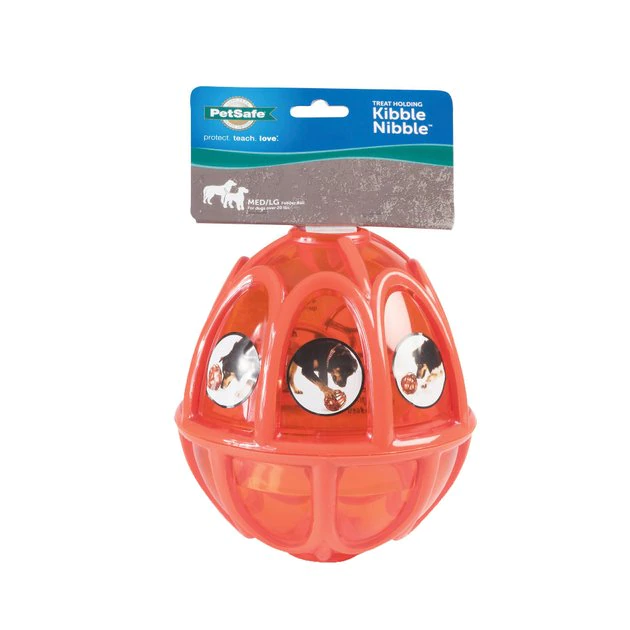 PetSafe Sportsmen Kibble Nibble Feeder Ball Dog Toy 1 PetSafe Sportsmen Kibble Nibble Feeder Ball Dog Toy