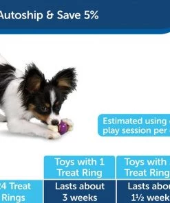 Busy Buddy Peanut Butter & Rawhide Variety Pack Refill Rings Dog Treat, Medium -PetSafe Store 121411 PT5. SY630 V1617406905