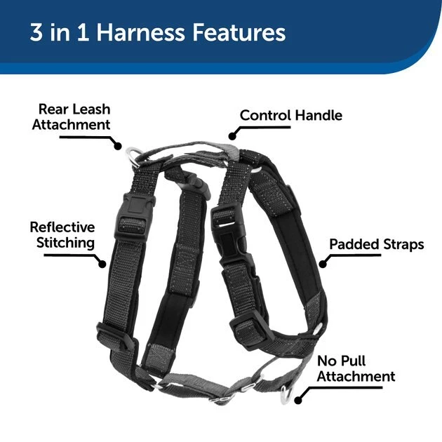PetSafe 3-in-1 Reflective Dog Harness with Car Control Strap 3 PetSafe 3-in-1 Reflective Dog Harness with Car Control Strap - Image 3