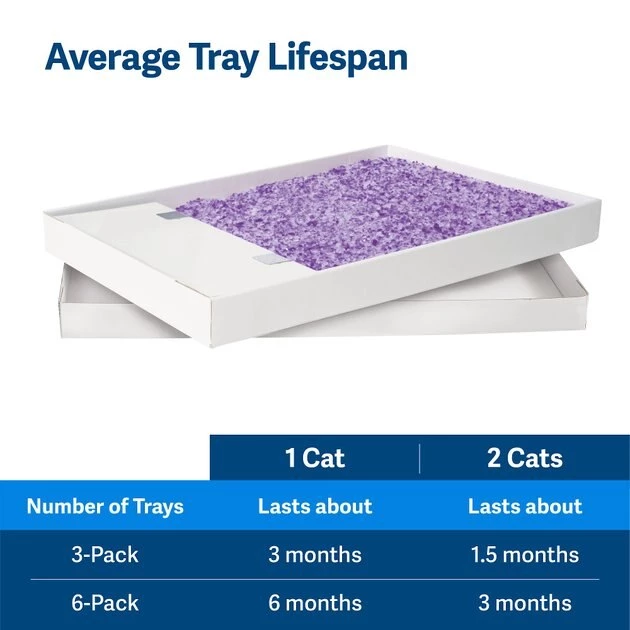 PetSafe ScoopFree Lavender Scented Non-Clumping Crystal Cat Litter 5 PetSafe ScoopFree Lavender Scented Non-Clumping Crystal Cat Litter - Image 5