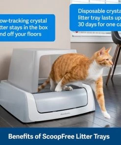 ScoopFree Premium Unscented Non-Clumping Crystal Cat Litter 10 ScoopFree Premium Unscented Non-Clumping Crystal Cat Litter -PetSafe Store 141523 PT2. SY630 V1648065408