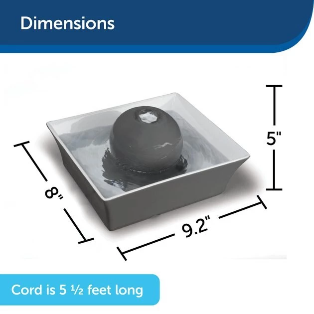 Drinkwell Seascape Ceramic Dog & Cat Fountain 6 Drinkwell Seascape Ceramic Dog & Cat Fountain - Image 6