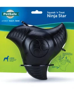 PetSafe Squeak 'n Treat Ninja Star Tough Dog Chew Toy