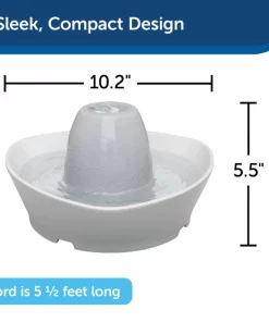 PetSafe Creekside Ceramic Dog & Cat Fountain, 60-oz -PetSafe Store 247077 PT4. SY630 V1596725777