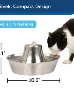 PetSafe Seaside Stainless Dog & Cat Fountain -PetSafe Store 247079 PT4. SY630 V1596725796