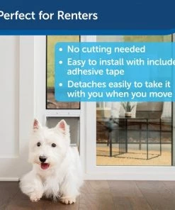 PetSafe Extreme Weather Sliding Glass Cat & Dog Door, White 9 PetSafe Extreme Weather Sliding Glass Cat & Dog Door, White -PetSafe Store 346450 PT2. SY630 V1637102788