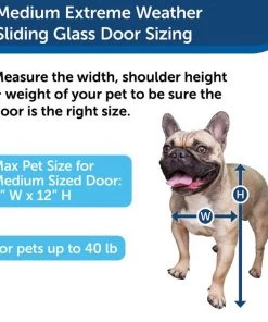 PetSafe Extreme Weather Sliding Glass Cat & Dog Door, White 11 PetSafe Extreme Weather Sliding Glass Cat & Dog Door, White -PetSafe Store 346450 PT4. SY630 V1637102805