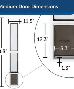 PetSafe Extreme Weather Sliding Glass Cat & Dog Door, White 12 PetSafe Extreme Weather Sliding Glass Cat & Dog Door, White -PetSafe Store 346450 PT5. SY630 V1637105192
