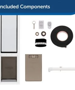 PetSafe Extreme Weather Sliding Glass Cat & Dog Door, White 13 PetSafe Extreme Weather Sliding Glass Cat & Dog Door, White -PetSafe Store 346450 PT6. SY630 V1637112451