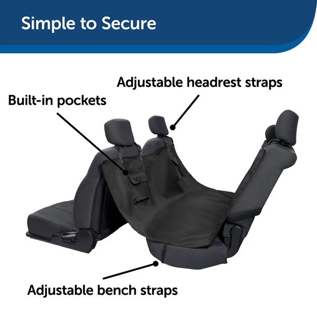 PetSafe Happy Ride Waterproof Hammock Dog Car Seat Cover 2 PetSafe Happy Ride Waterproof Hammock Dog Car Seat Cover - Image 2