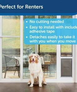 PetSafe Sliding Glass Dog & Cat Door Security Bar, One Size, White -PetSafe Store 370784 PT2. SY630 V1645807906