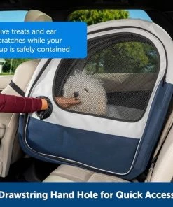 PetSafe Happy Ride Collapsible Cat & Dog Travel Crate, Gray & Blue 9 PetSafe Happy Ride Collapsible Cat & Dog Travel Crate, Gray & Blue -PetSafe Store 372330 PT3. SY630 V1648161392