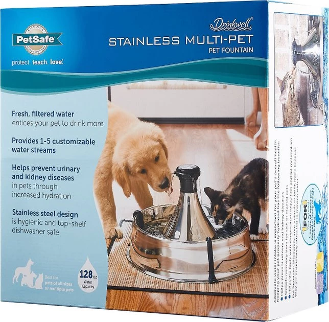 Drinkwell 360 Stainless Steel Pet Fountain 9 Drinkwell 360 Stainless Steel Pet Fountain - Image 9