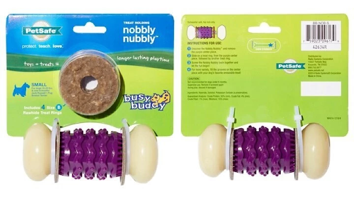 PetSafe Sportsmen Nobbly Nubbly Treat Dispensing Tough Dog Chew Toy 7 PetSafe Sportsmen Nobbly Nubbly Treat Dispensing Tough Dog Chew Toy - Image 7