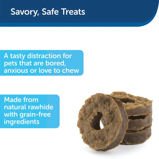 Busy Buddy Ultra-Thick Natural Rawhide Rings Dog Treats, Size F 2 Busy Buddy Ultra-Thick Natural Rawhide Rings Dog Treats, Size F - Image 2