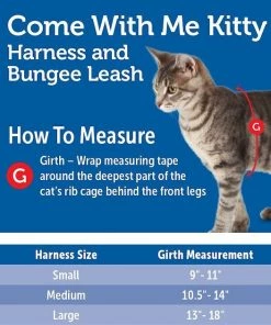 PetSafe Come With Me Kitty Nylon Cat Harness & Bungee Leash 13 PetSafe Come With Me Kitty Nylon Cat Harness & Bungee Leash -PetSafe Store 63990 PT8. SY630 V1528917716
