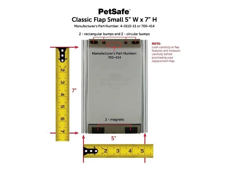 PetSafe Classic Pet Door Replacement Flap 2 PetSafe Classic Pet Door Replacement Flap - Image 2