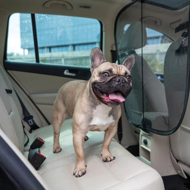 PetSafe Happy Ride Front Seat Mesh Dog Barrier 1 PetSafe Happy Ride Front Seat Mesh Dog Barrier