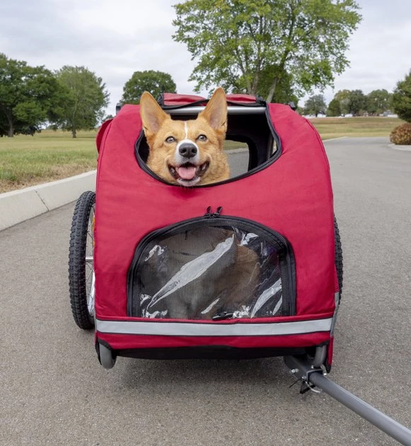 PetSafe Happy Ride Aluminum Cat & Dog Bicycle Trailer 1 PetSafe Happy Ride Aluminum Cat & Dog Bicycle Trailer
