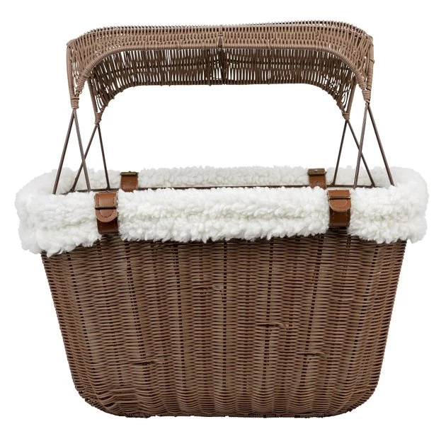 PetSafe Happy Ride Wicker Cat & Dog Bicycle Basket 1 PetSafe Happy Ride Wicker Cat & Dog Bicycle Basket