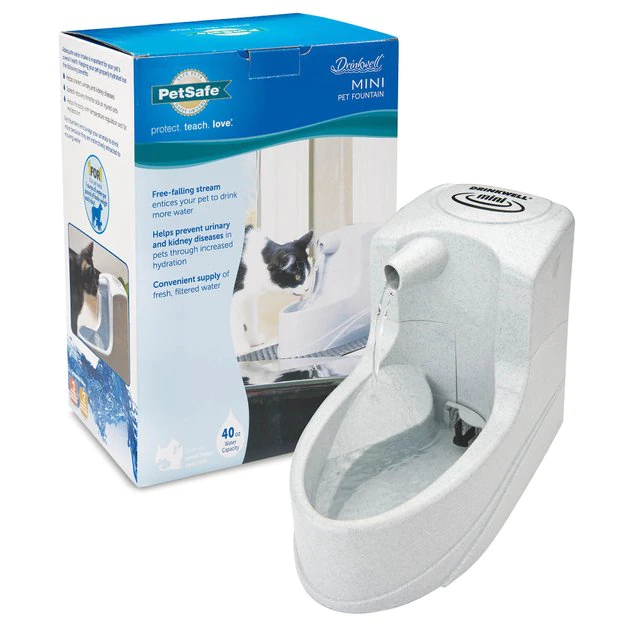 Drinkwell Mini Plastic Dog & Cat Fountain 1 Drinkwell Mini Plastic Dog & Cat Fountain