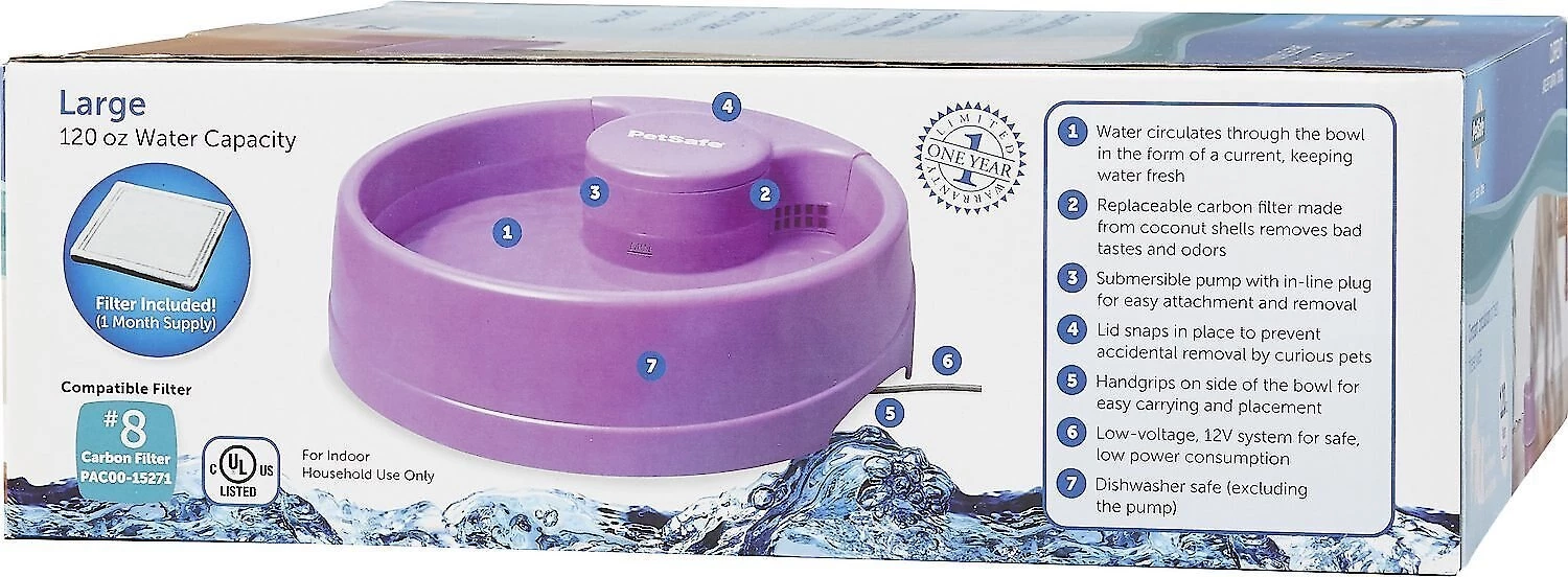 PetSafe Current Circulating Pet Fountain 9 PetSafe Current Circulating Pet Fountain - Image 9